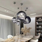 Elna – Modern Lava-Inspired Nordic LED PVC Ball Pendant Lamp for Bold, Stylish Lighting Kozyled