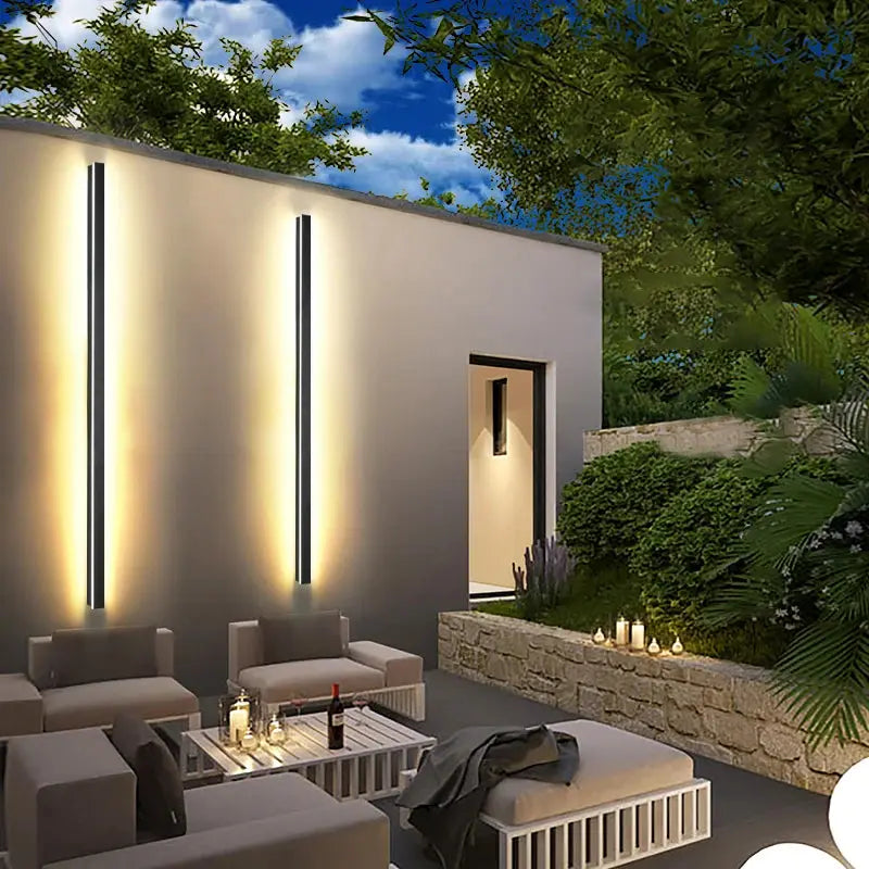 Frida – Modern Long Strip IP65 Waterproof LED Outdoor Lamp for Durable Exterior Lighting Kozyled