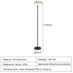 Eydis – Outdoor Solar-Powered and Rechargeable IP54 LED Floor Lamp for Sustainable Lighting Kozyled