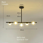 Edvin – Modern Glass Ball LED Pendant Light for Dining Tables and Bars Kozyled.com