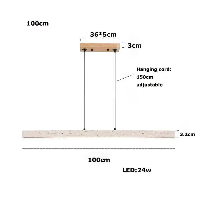 Arvid – Dimmable LED Pendant Light with Natural Stone Design for Modern Interiors Kozyled.com