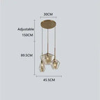 Orya – Artistic Modern Amber Glass LED Pendant Lamp Lampasa.com