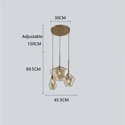 Orya – Artistic Modern Amber Glass LED Pendant Lamp Lampasa.com