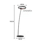 Alberte – Modern Luxury Dimmable LED Ring Floor Lamp Series Lampasa.com