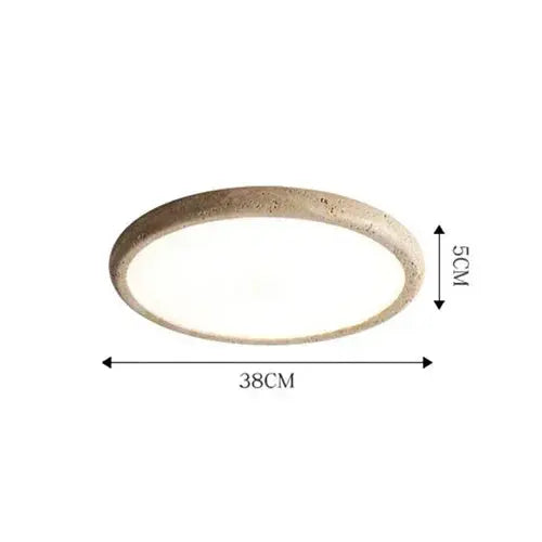 Mikael – Premium Natural Stone LED Ceiling Lamp for Elegant, Durable Lighting Kozyled