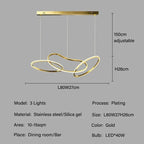 Edda – Creative Circular Dimmable LED Pendant Light for Dining Tables and Bars Kozyled.com