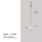 Vornel – Unique Minimalist Frosted Glass Bedside/ corner LED Pendant Lamp Lampasa.com