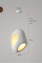 Mitsu – Handmade Japanese Wabi-Sabi Style LED Pendant Light for Natural Minimalist Interiors Kozyled