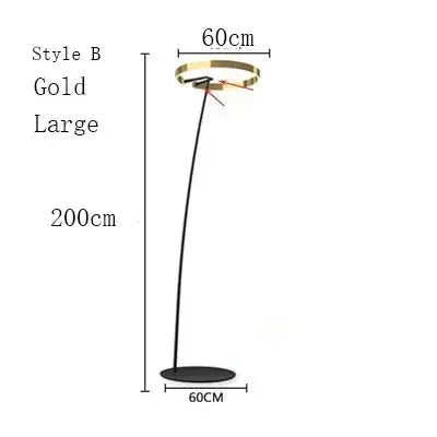Alberte – Modern Luxury Dimmable LED Ring Floor Lamp Series Lampasa.com