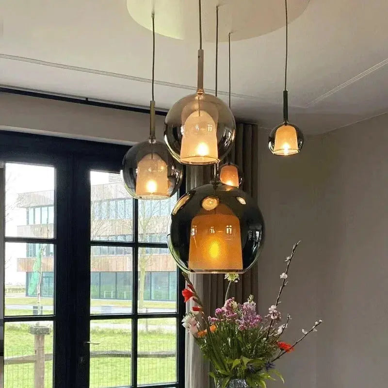 Odin – Luxury Elegant Glass Ball LED Pendant Lamp for Sophisticated Interiors Kozyled