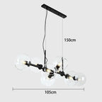 Hanna – Modern Dimmable LED Pendant Light with Glass Ball Design for Dining Tables and Bars Kozyled.com