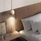 Lennart – Round Cave Stone Sphere LED Pendant Lamp for Natural, Sculptural Lighting Kozyled