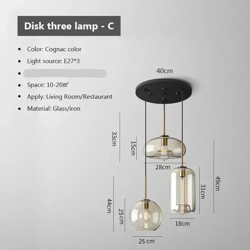 Mirla – Modern Glass LED Pendant Lamp for Sleek, Contemporary Lighting Kozyled