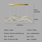 Edda – Creative Circular Dimmable LED Pendant Light for Dining Tables and Bars Kozyled.com