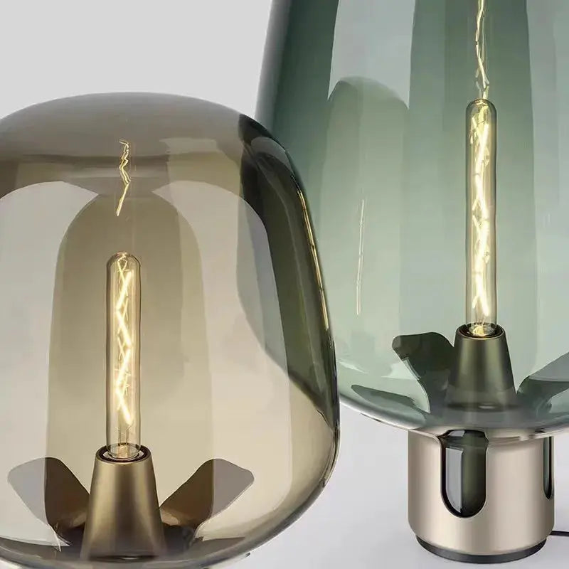 Jens – Modern Italian Blown Glass LED Table Lamp with Sleek Design Kozyled