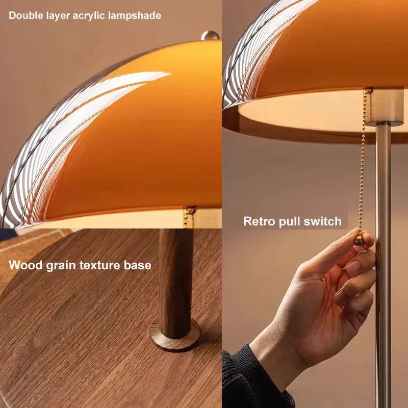 Marvella – Vintage Bauhaus Orange Floor Lamp Lampasa.com