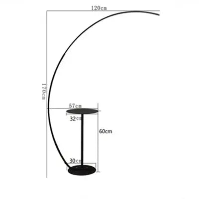 Nils – Modern Scandinavian Arc-Shaped Dimmable LED Floor Lamp Lampasa.com