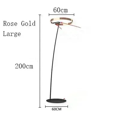 Alberte – Modern Luxury Dimmable LED Ring Floor Lamp Series Lampasa.com