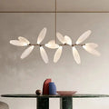Malou – Scandinavian Rice Grain Glass Dining Table Dimmable LED Pendant Lamp Lampasa.com