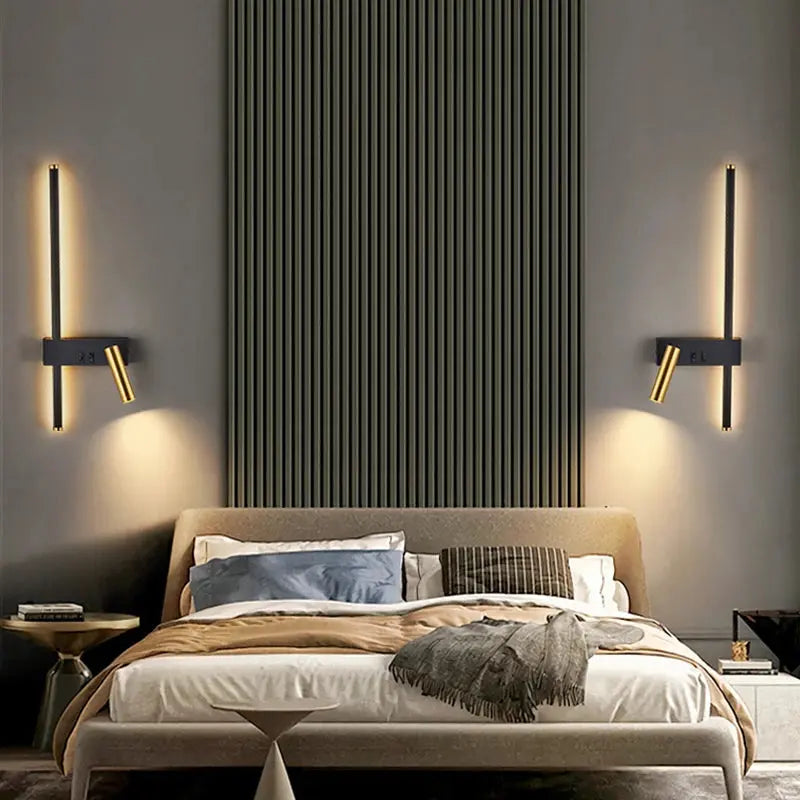 Amalie – Nordic Bedside LED Spot Wall Lamp for Minimalist, Focused Lighting Kozyled