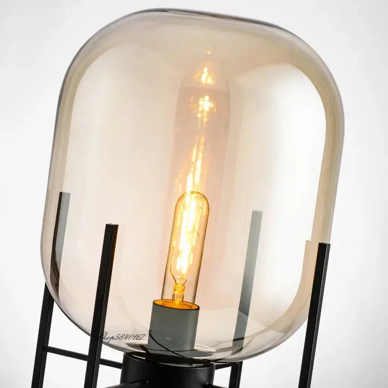 Hermann – Nordic Large Glass LED Table and Floor Lamp for Cozy Spaces Kozyled