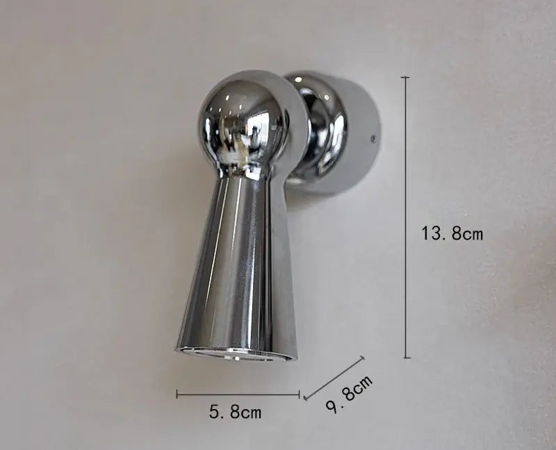 Randel – Chrome Metal LED Wall Light with Sleek Modern Design Lampasa.com