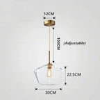 Orya – Artistic Modern Amber Glass LED Pendant Lamp Lampasa.com