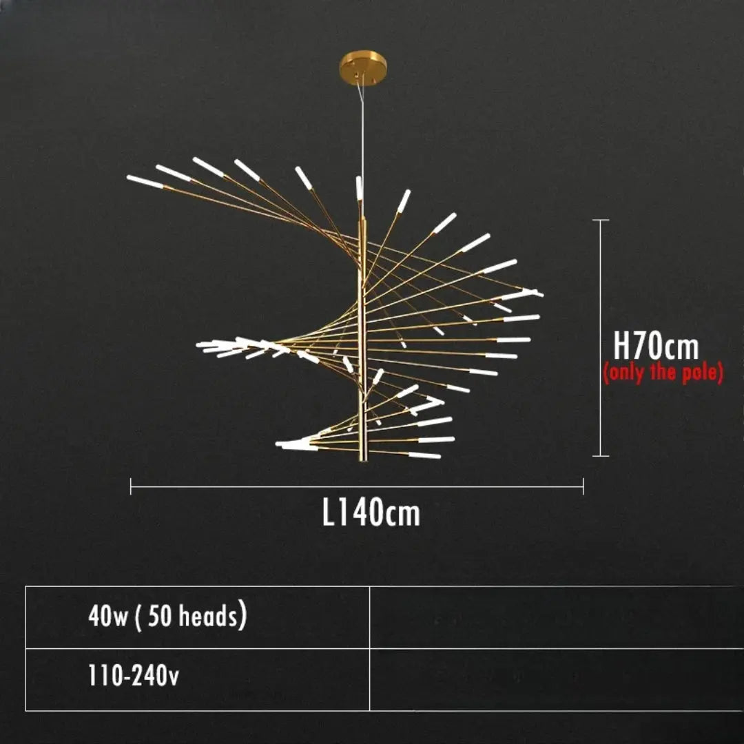 Alexander – Decorative Scandinavian fireworks style Dimmable LED Pendant Lamp Lampasa.com